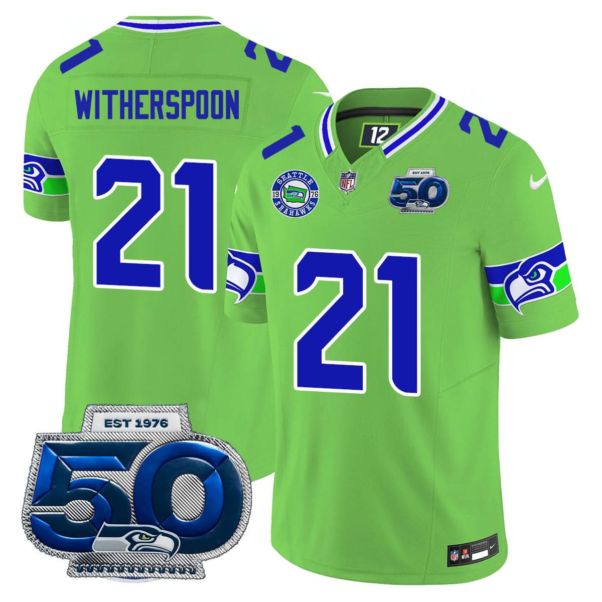 Men's Seattle Seahawks 50th Season Vapor Limited Jersey - All Stitched