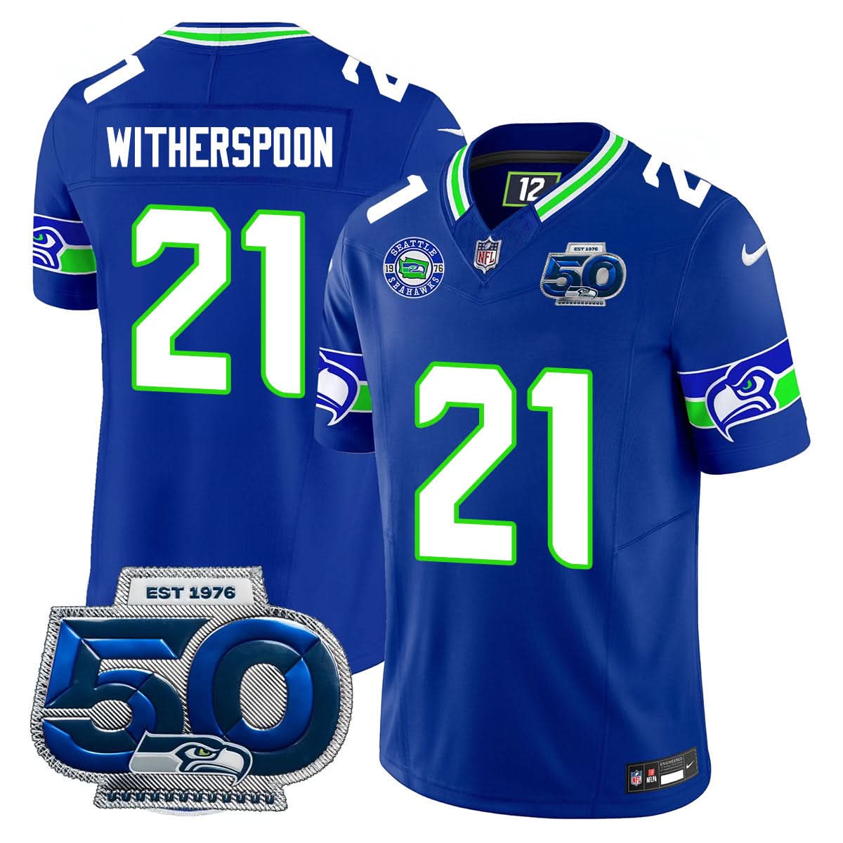 Men's Seattle Seahawks 50th Season Vapor Limited Jersey - All Stitched
