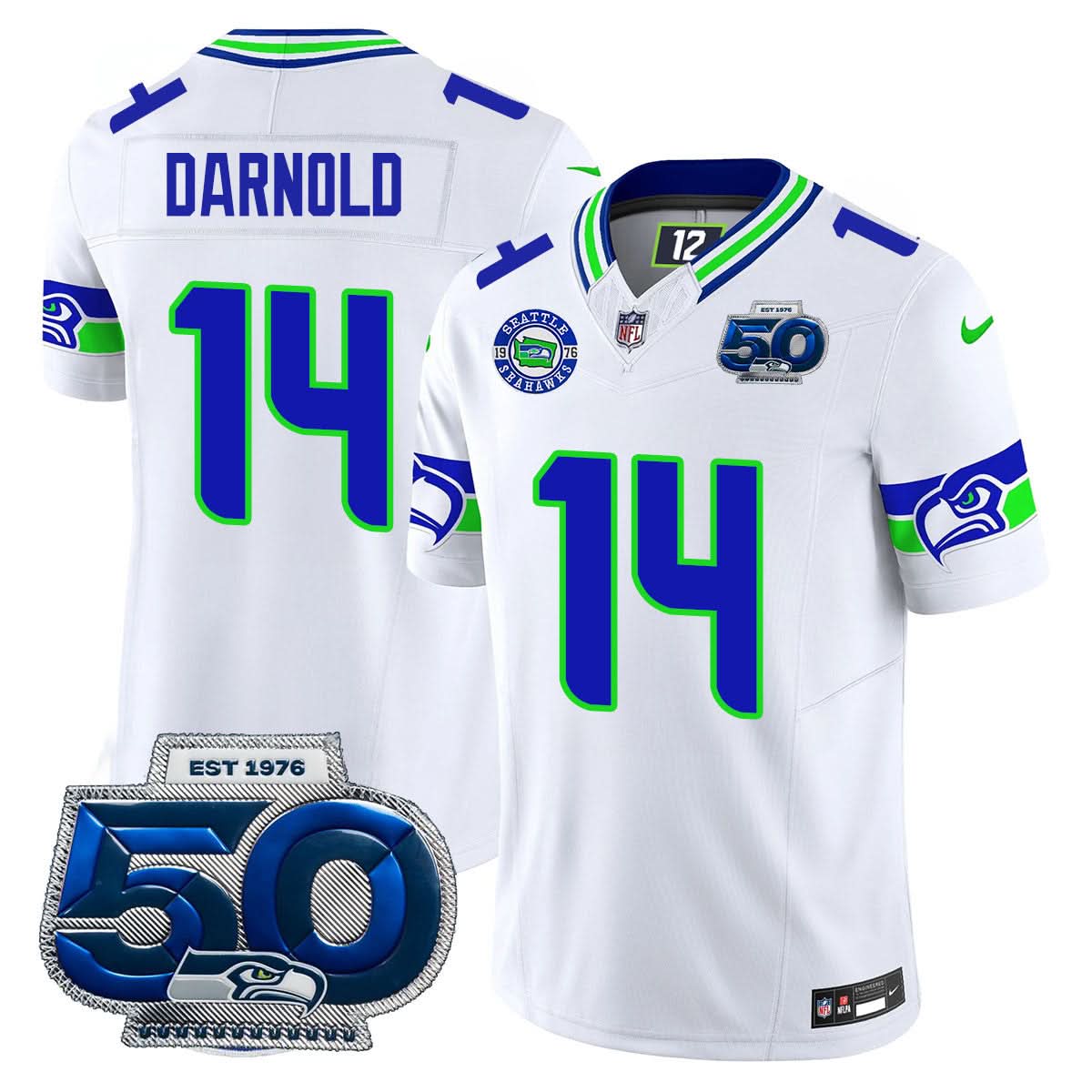 Men's Seattle Seahawks 50th Season Vapor Limited Jersey - All Stitched