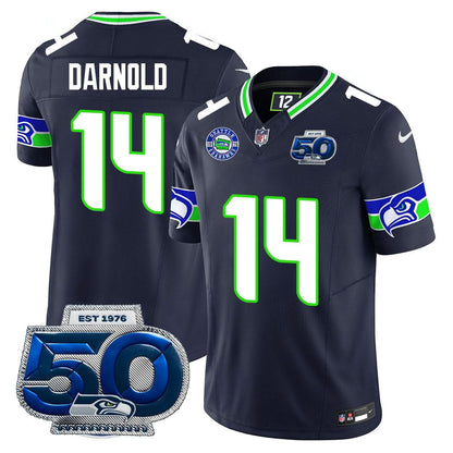 Men's Seattle Seahawks 50th Season Vapor Limited Jersey - All Stitched