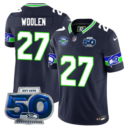 Men's Seattle Seahawks 50th Season Vapor Limited Jersey - All Stitched