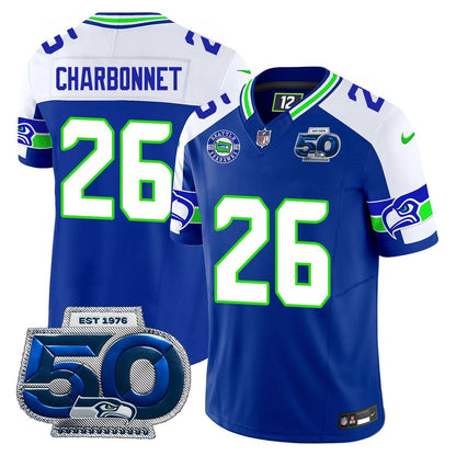 Men's Seattle Seahawks 50th Season Vapor Limited Jersey - All Stitched