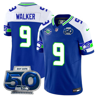 Men's Seattle Seahawks 50th Season Vapor Limited Jersey - All Stitched