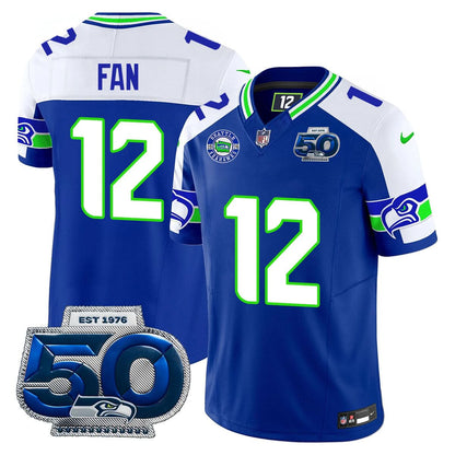 Men's Seattle Seahawks 50th Season Vapor Limited Jersey - All Stitched