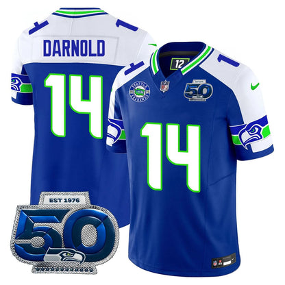 Men's Seattle Seahawks 50th Season Vapor Limited Jersey - All Stitched
