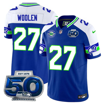 Men's Seattle Seahawks 50th Season Vapor Limited Jersey - All Stitched