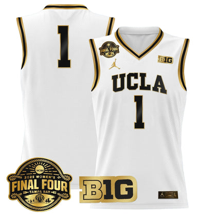 Men's Size - UCLA Bruins 2025 Big Ten Women's Final Four Patch Lightweight Basketball Jersey - All Stitched