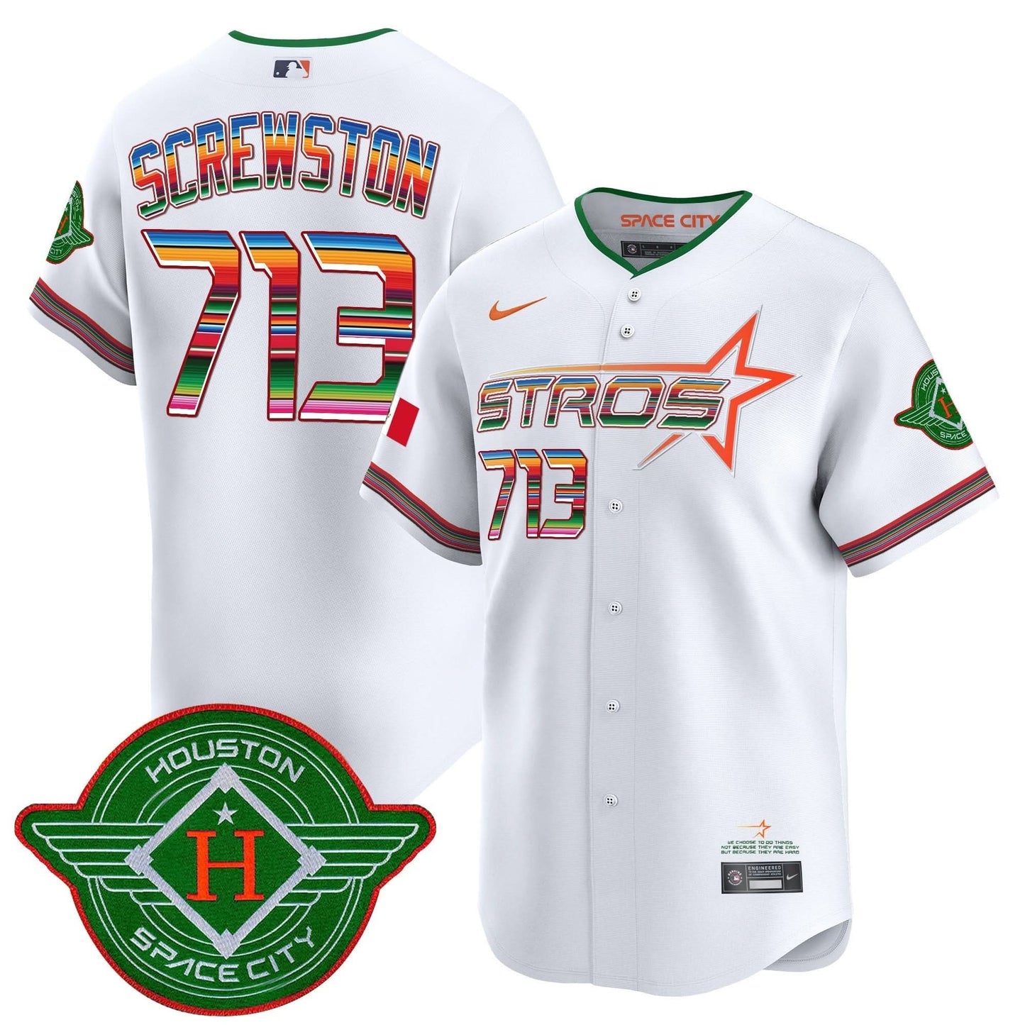 Men's Astros 2025 City Connect Mexico Vapor Premier Limited Jersey - All Stitched