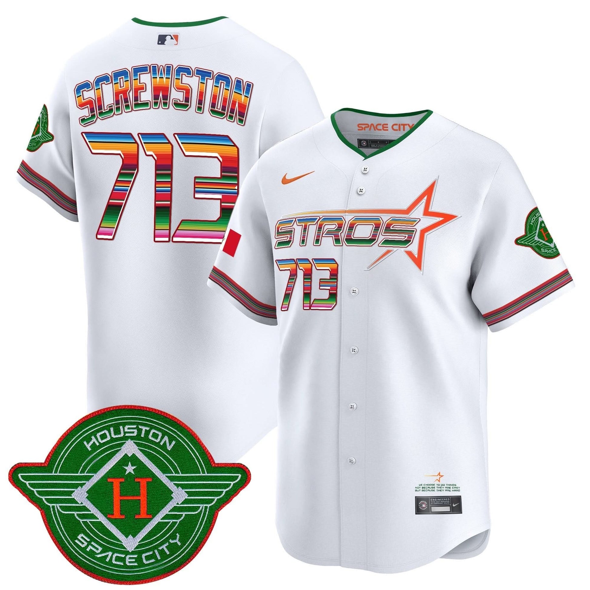 Men's Astros 2025 City Connect Mexico Vapor Premier Limited Jersey - All Stitched