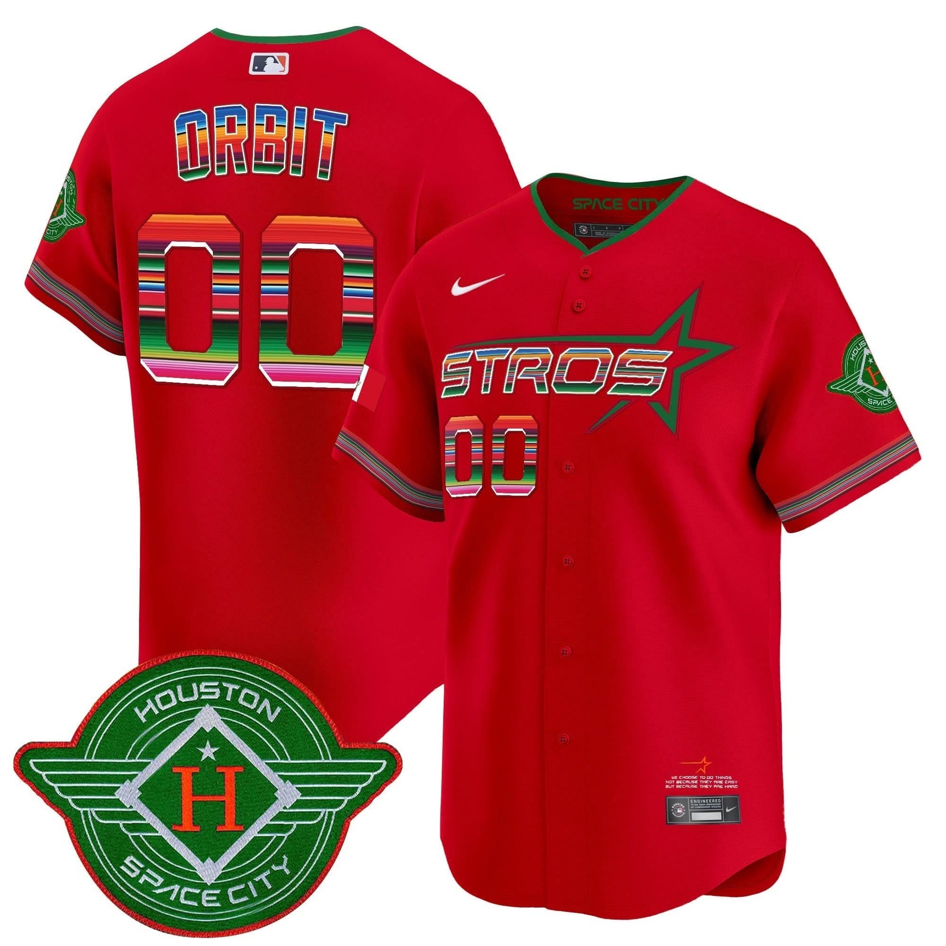Men's Astros 2025 City Connect Mexico Vapor Premier Limited Jersey - All Stitched