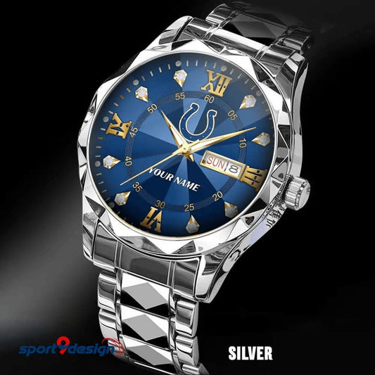 Indianapolis Colts - American Football Men Luxury Hand Watch All Team Custom Any Name Gift For Fan - Limited Edition