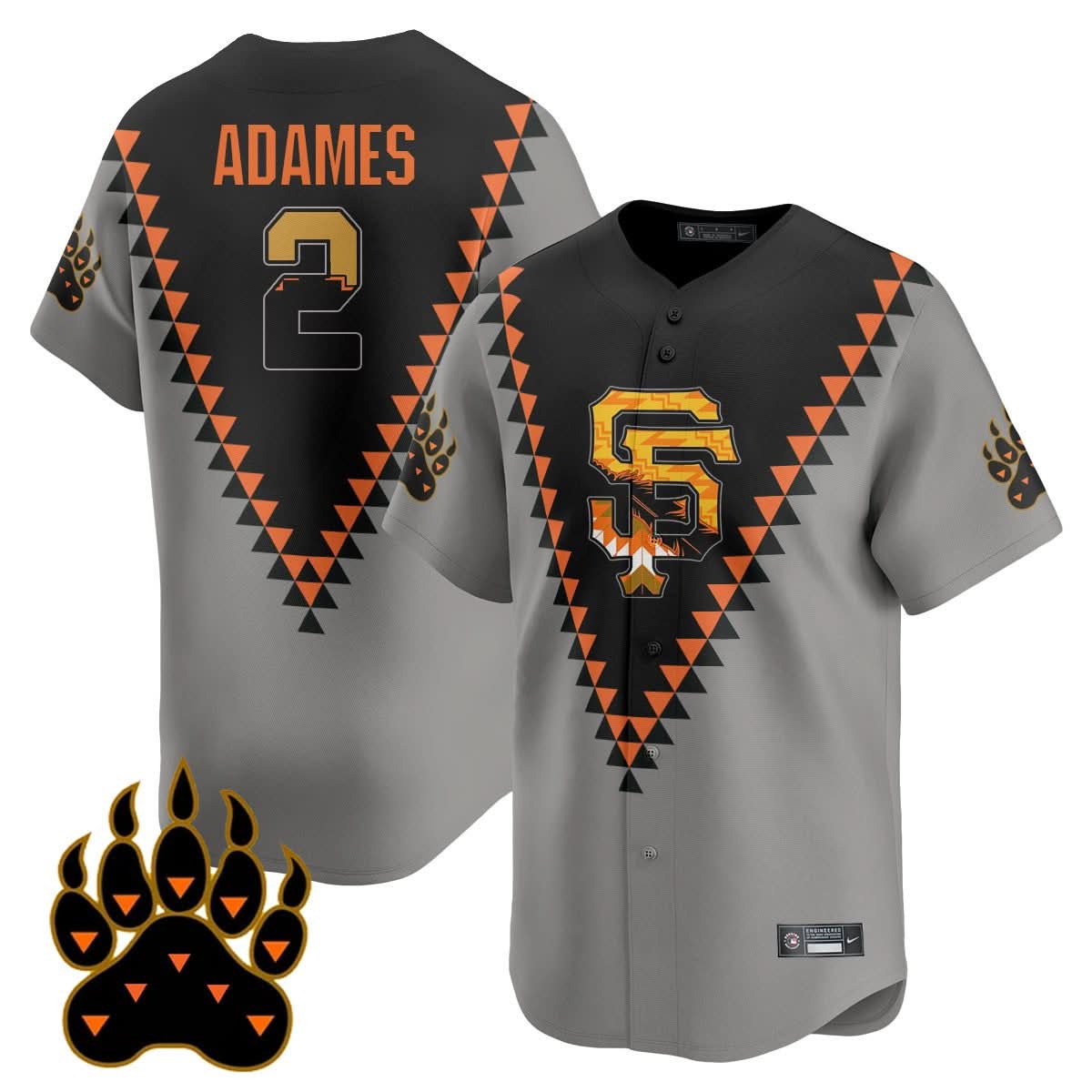 San Francisco Giants Native American Heritage Jersey - All Stitched