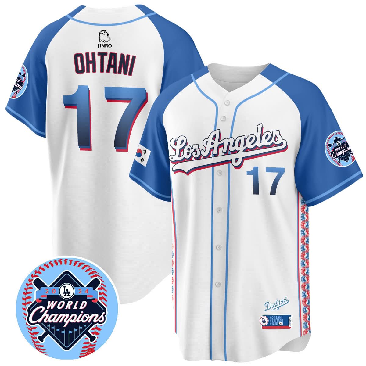 Men's Los Angeles Dodgers Korean Heritage Night Jersey - All Stitched
