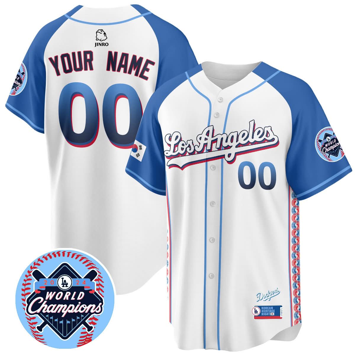 Men's Los Angeles Dodgers Korean Heritage Night Jersey - All Stitched