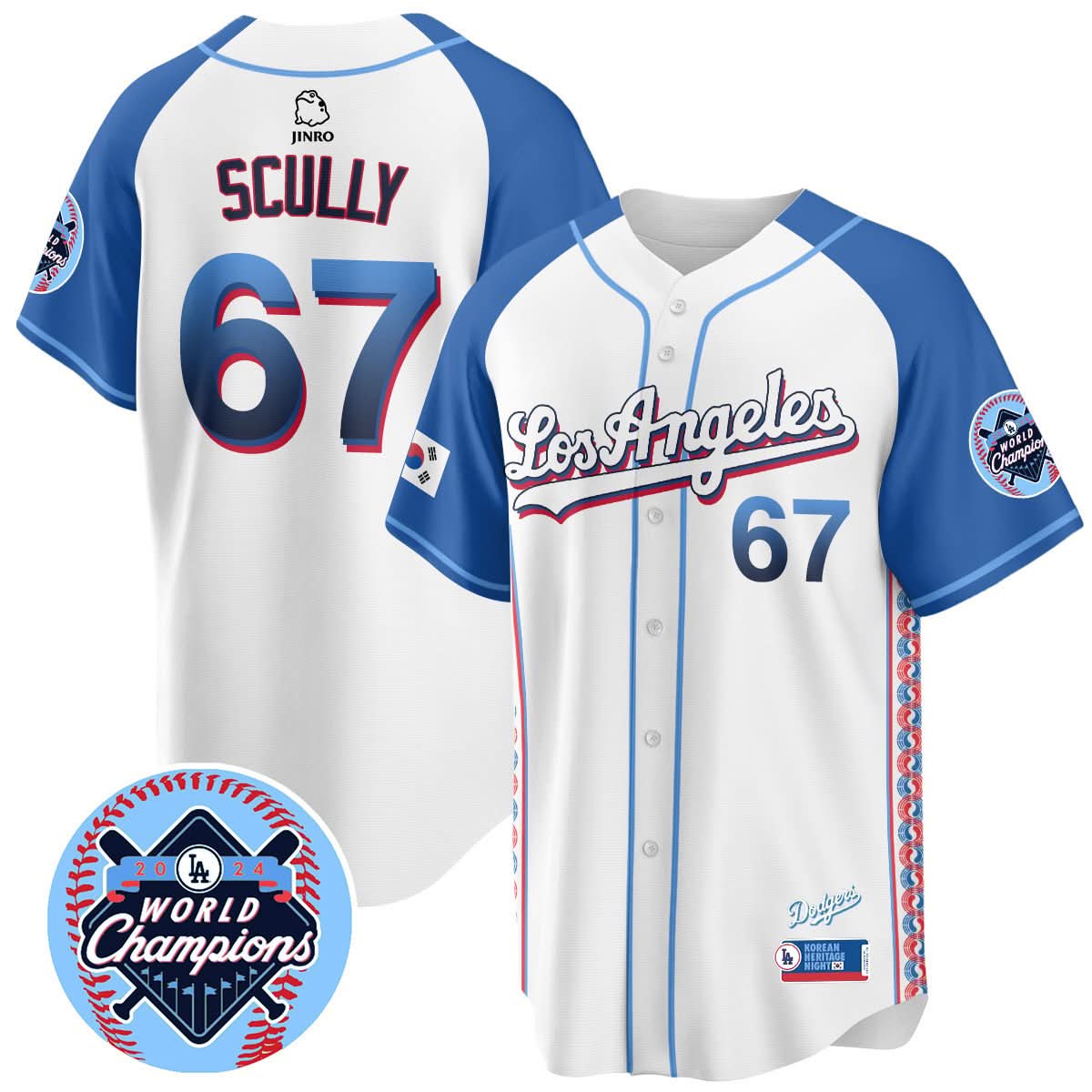 Men's Los Angeles Dodgers Korean Heritage Night Jersey - All Stitched