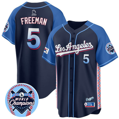 Men's Los Angeles Dodgers Korean Heritage Night Jersey - All Stitched