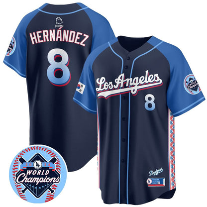 Men's Los Angeles Dodgers Korean Heritage Night Jersey - All Stitched