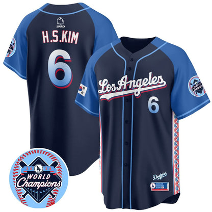Men's Los Angeles Dodgers Korean Heritage Night Jersey - All Stitched