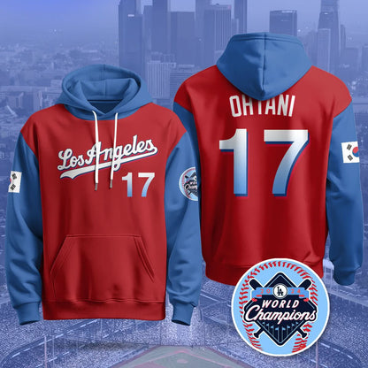 Los Angeles Dodgers Korean Heritage Night Hoodie - All Stitched