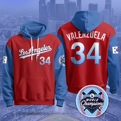 Los Angeles Dodgers Korean Heritage Night Hoodie - All Stitched