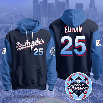 Los Angeles Dodgers Korean Heritage Night Hoodie - All Stitched