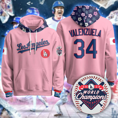 Los Angeles Dodgers Japanese Heritage Night Hoodie - All Stitched