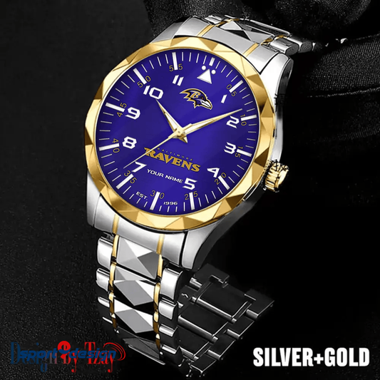 Baltimore Ravens Luxury Diamond Men Watch Trending 2025