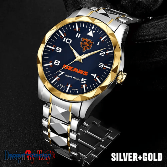 Chicago Bears Luxury Diamond Men Watch Trending 2025