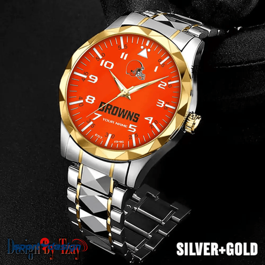 Cleveland Browns Luxury Diamond Men Watch Trending 2025
