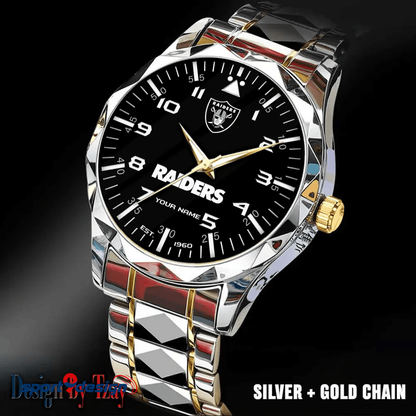 Las Vegas Raiders Luxury Diamond Men Watch Trending 2025