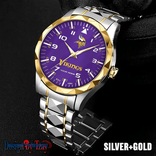 Minnesota Vikings Luxury Diamond Men Watch Trending 2025