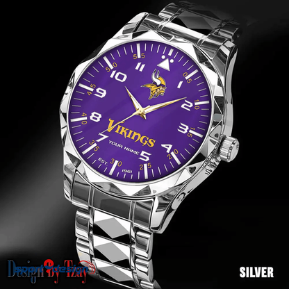 Minnesota Vikings Luxury Diamond Men Watch Trending 2025