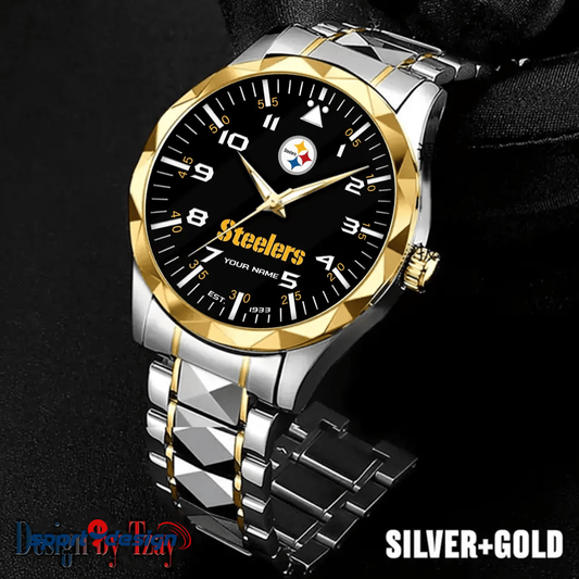 Pittsburgh Steelers Luxury Diamond Men Watch Trending 2025
