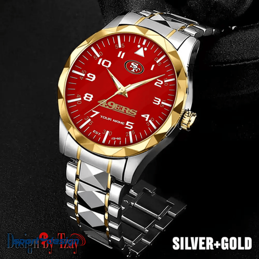 San Francisco 49ers Luxury Diamond Men Watch Trending 2025