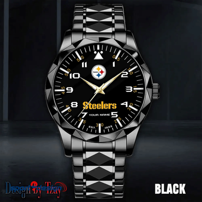 Pittsburgh Steelers Luxury Diamond Men Watch Trending 2025