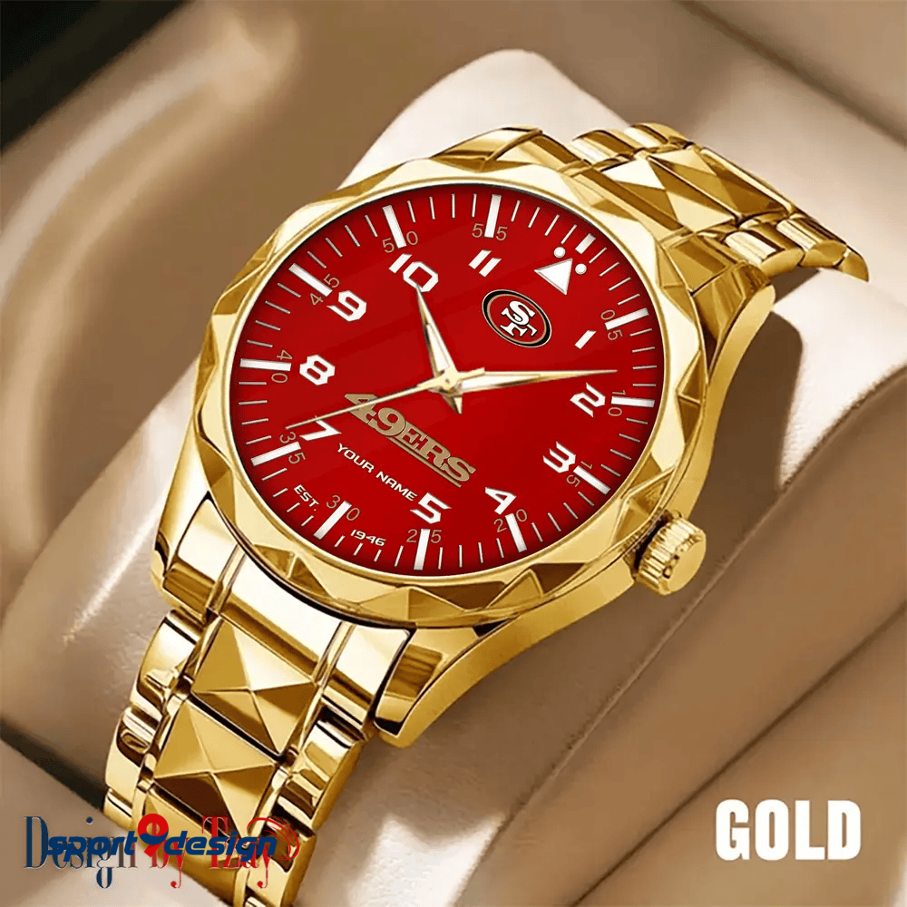San Francisco 49ers Luxury Diamond Men Watch Trending 2025