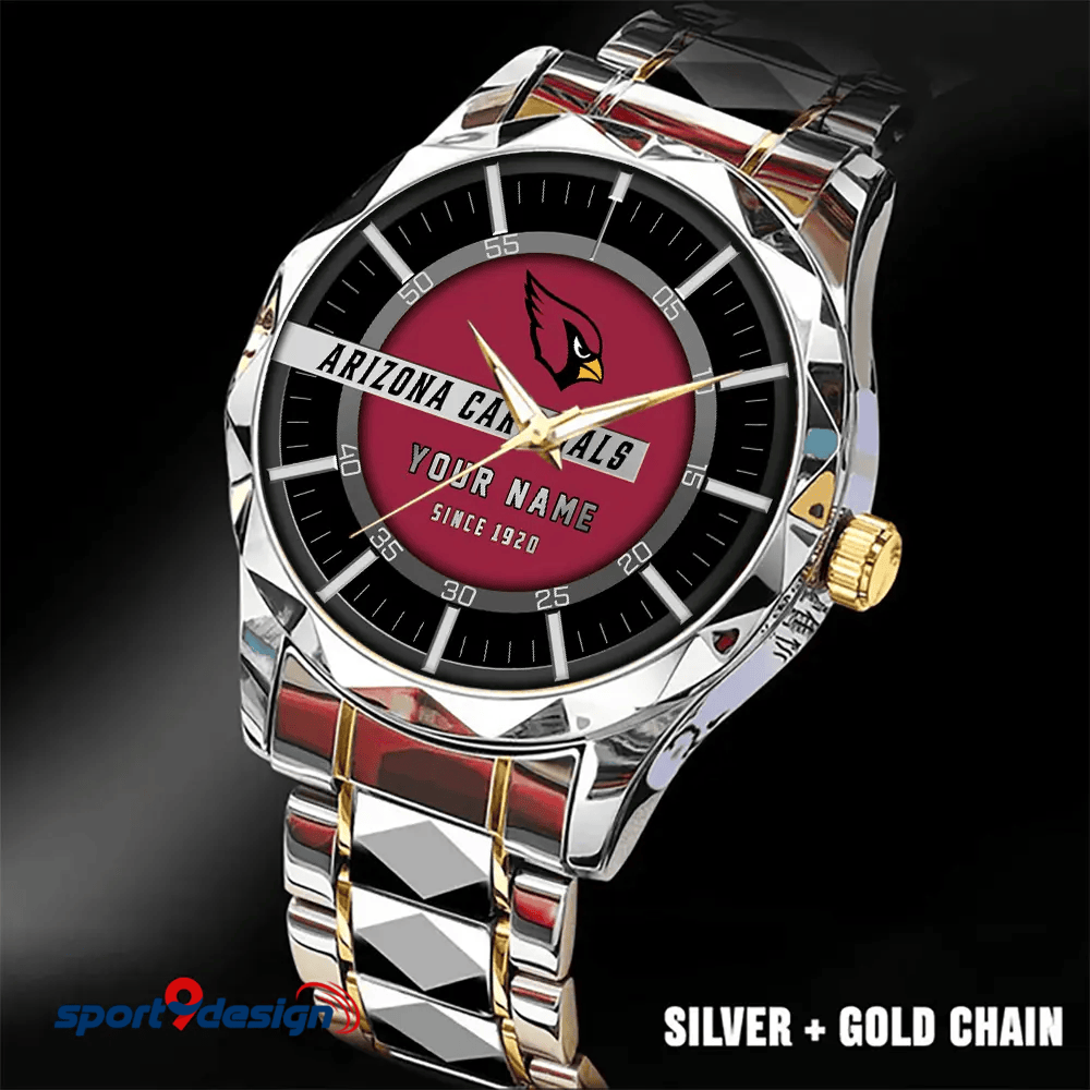 Arizona Cardinals Luxury Diamond Men Watch Trending 2025