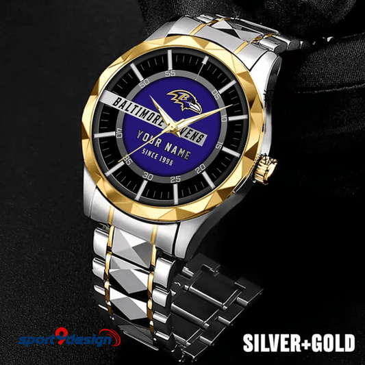 Baltimore Ravens Luxury Diamond Men Watch Trending 2025