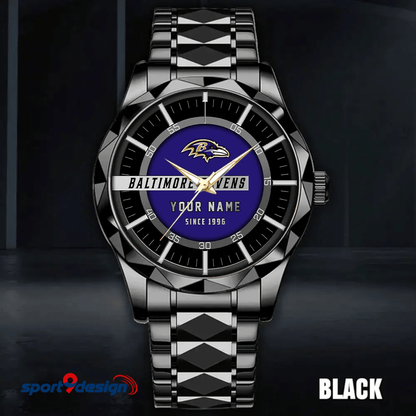 Baltimore Ravens Luxury Diamond Men Watch Trending 2025