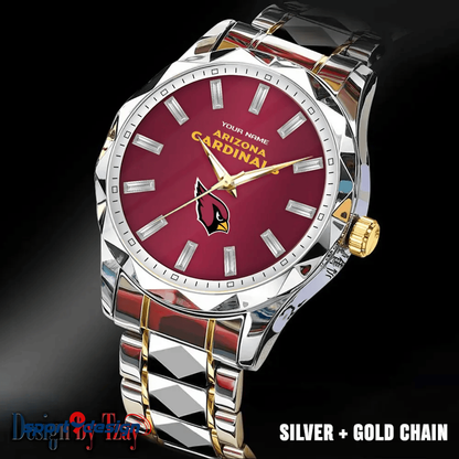 Arizona Cardinals Luxury Diamond Men Watch Trending 2025