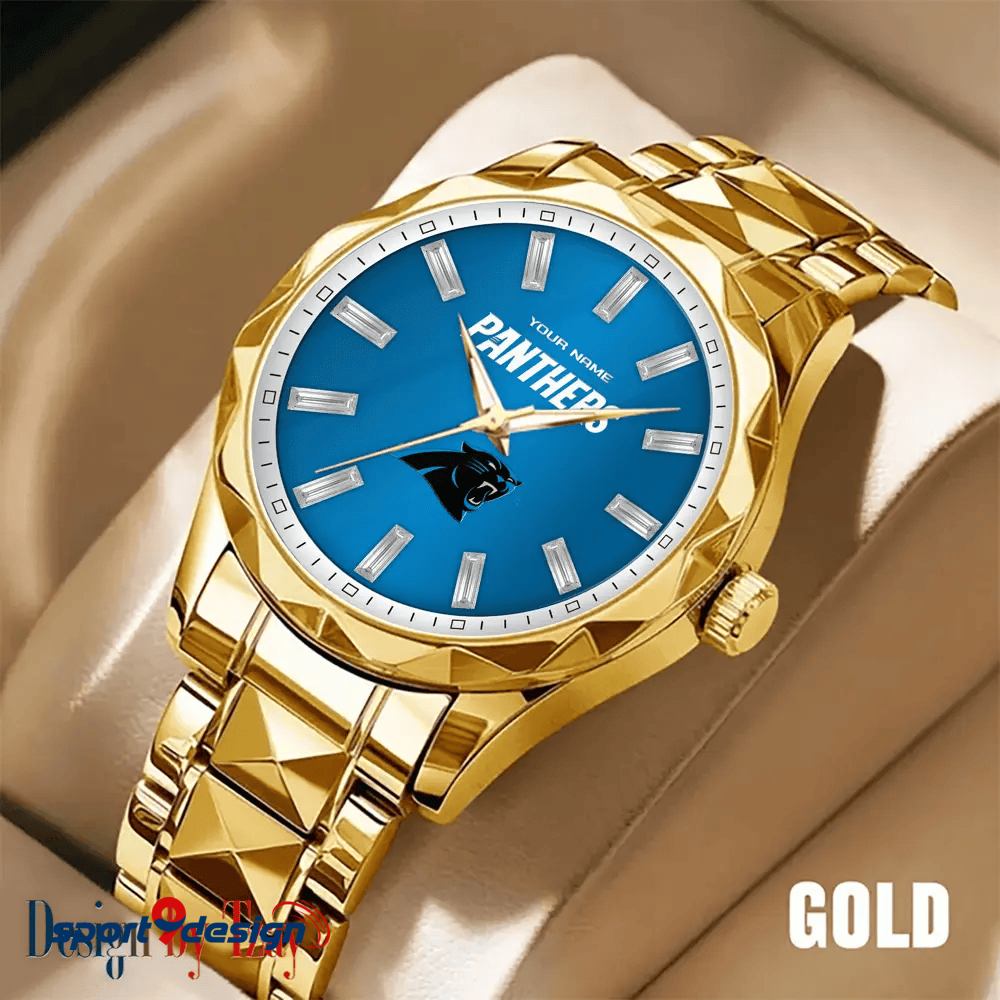 Carolina Panthers Luxury Diamond Men Watch Trending 2025