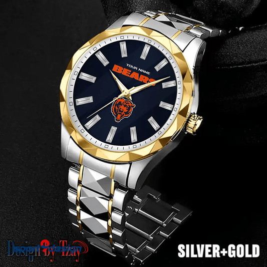 Chicago Bears Luxury Diamond Men Watch Trending 2025