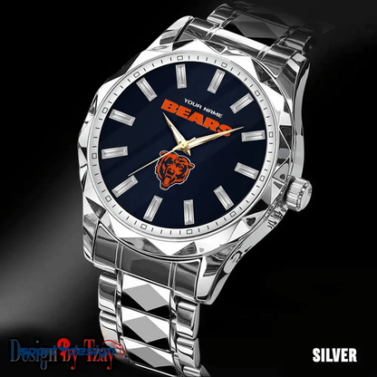 Chicago Bears Luxury Diamond Men Watch Trending 2025