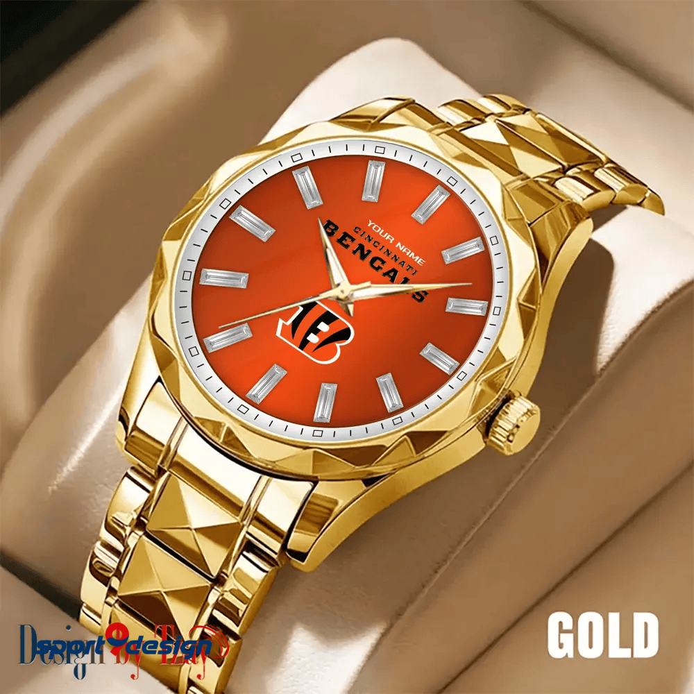 Cincinnati Bengals Luxury Diamond Men Watch Trending 2025