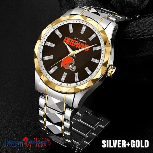 Cleveland Browns Luxury Diamond Men Watch Trending 2025
