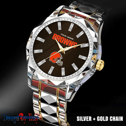Cleveland Browns Luxury Diamond Men Watch Trending 2025