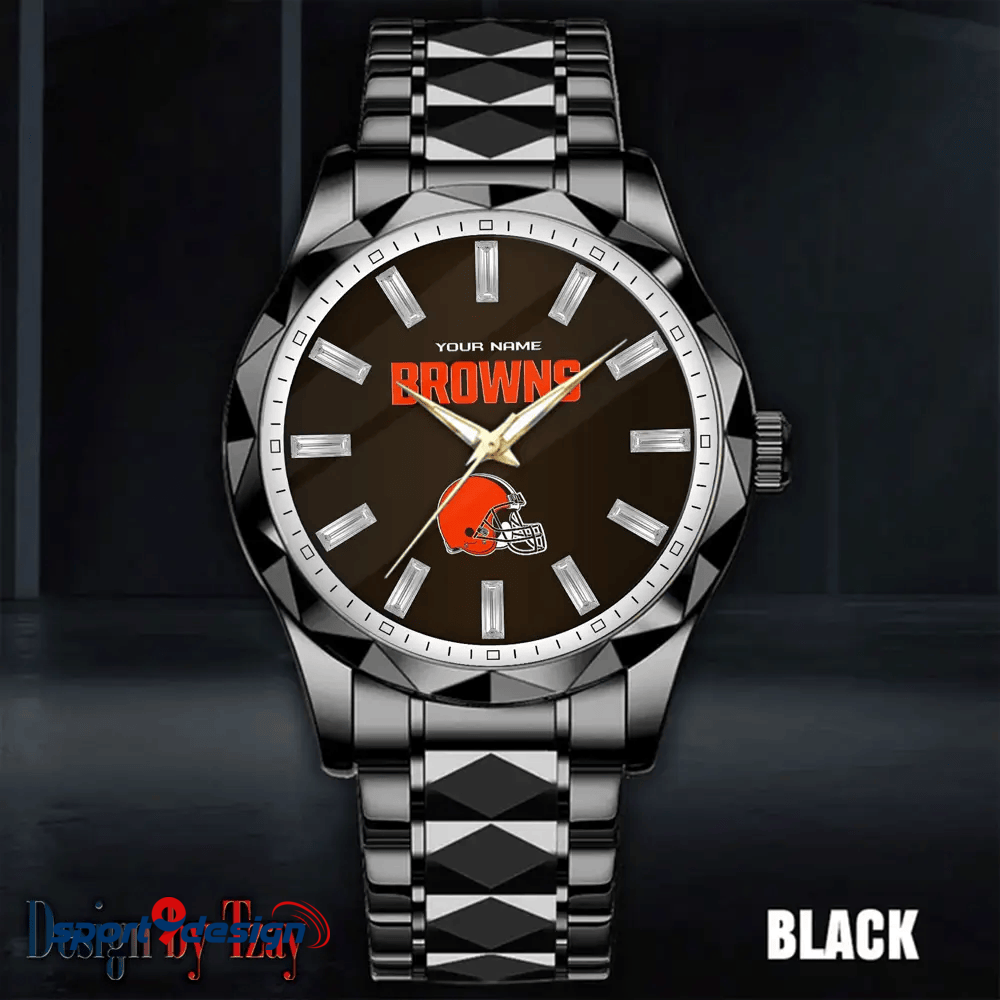 Cleveland Browns Luxury Diamond Men Watch Trending 2025