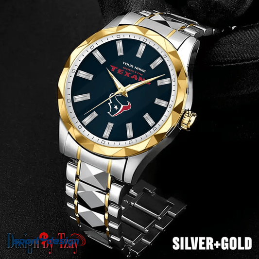 Houston Texans Luxury Diamond Men Watch Trending 2025