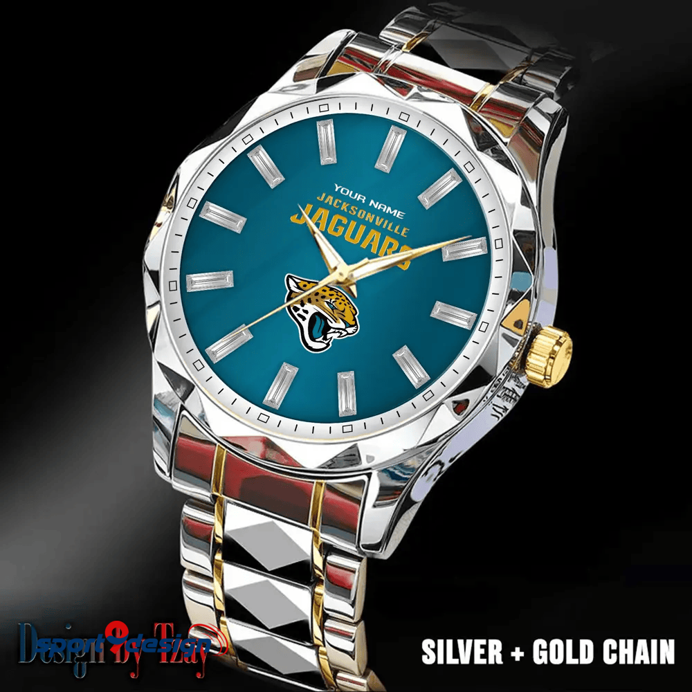 Jacksonville Jaguars Luxury Diamond Men Watch Trending 2025