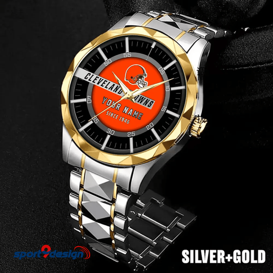 Cleveland Browns Luxury Diamond Men Watch Trending 2025